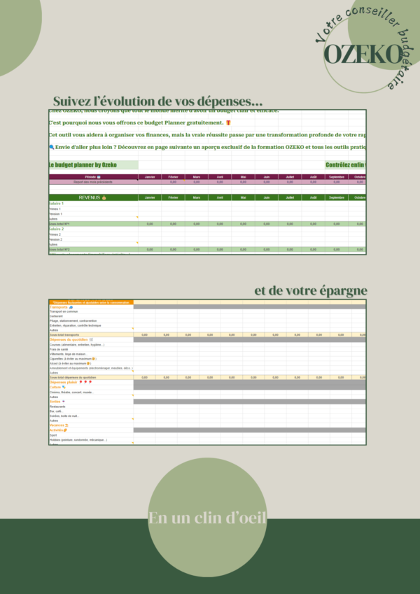 Mon Budget planner